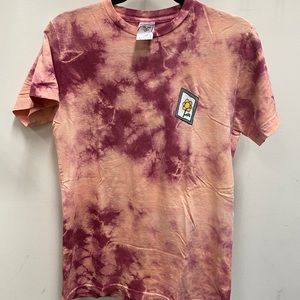 Ripndip Red Orange Tie dye T-shirt Small